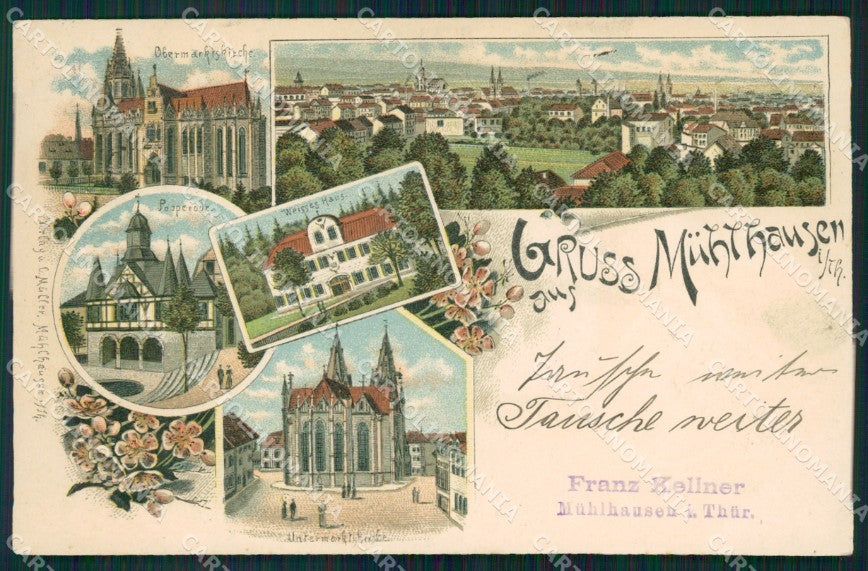 Deutschland Thuringen Muhlhausen Gruss aus AK ansichtskarten XC7873 – fronte
