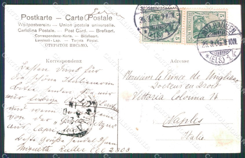 Deutschland Thuringen Muhlhausen Sinnenstrasse AK ansichtskarten XC7876 – retro