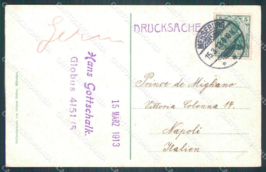 Deutschland Sachsen Anhalt Merseburg Schlosshof mit Dom AK ansichtskarten XC7888 – retro