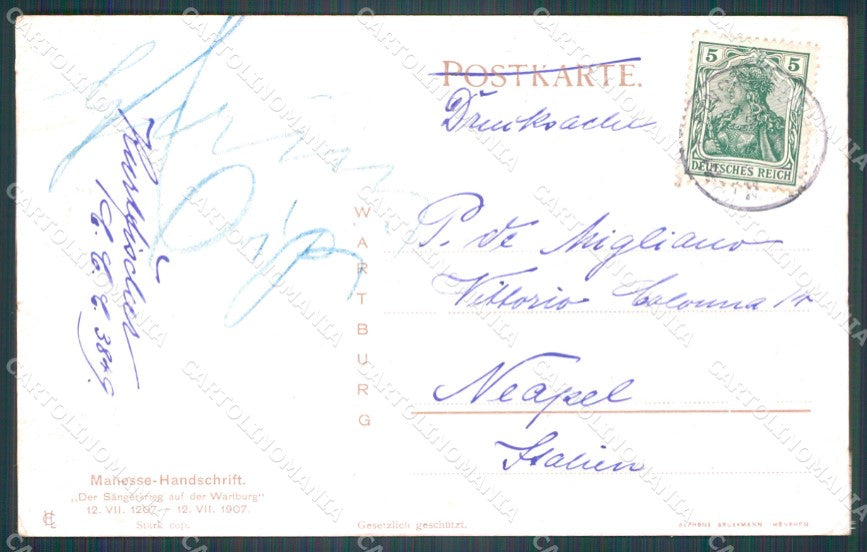 Deutschland Thuringen Eisenach Wartburg AK ansichtskarten XC7896 – retro