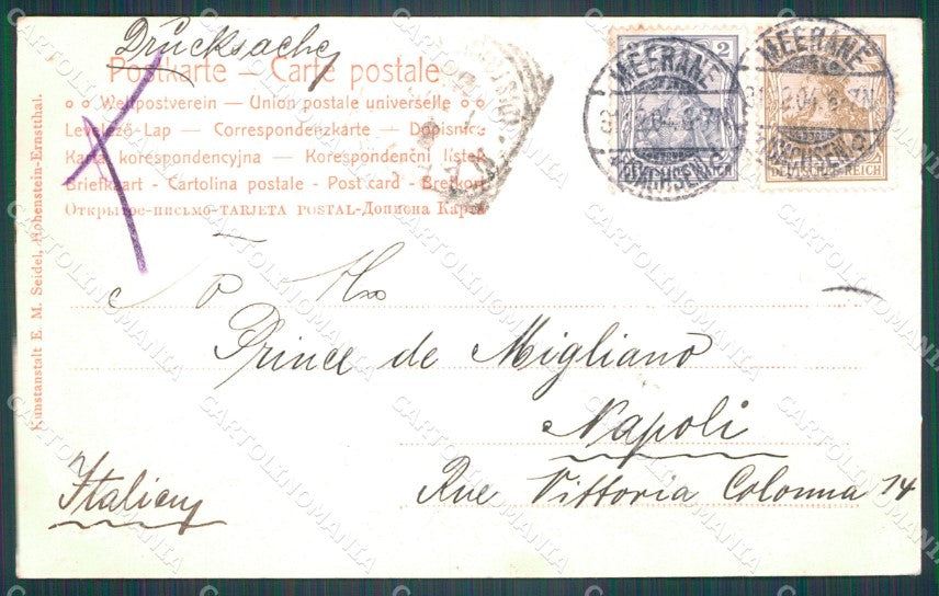 Deutschland Sachsen Meerane CORNER CRESED AK ansichtskarten XC7898 – retro