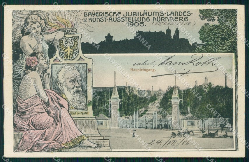 Deutschland Bayern Nurnberg Austellung 1906 AK ansichtskarten XC7907 – fronte