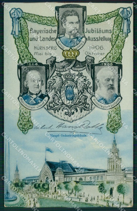Deutschland Bayern Nurnberg Austellung 1906 AK ansichtskarten XC7908 – fronte
