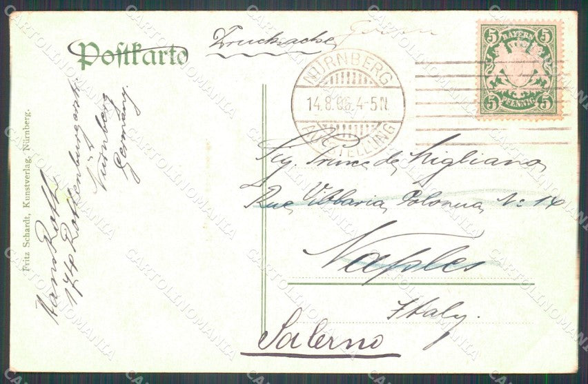 Deutschland Bayern Nurnberg Austellung 1906 AK ansichtskarten XC7908 – retro