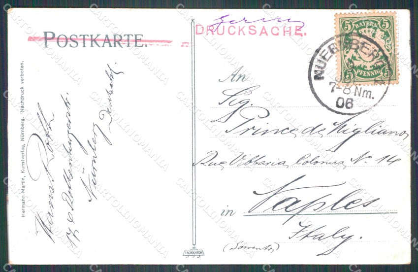 Deutschland Bayern Nurnberg Brunnenhauschen AK ansichtskarten XC7917 – retro