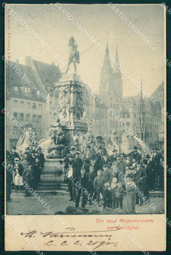 Deutschland Bayern Nurnberg Neptunbrunnen AK ansichtskarten XC7943 – fronte