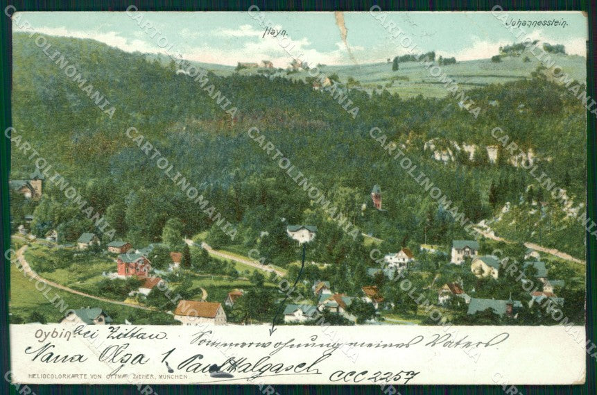 Deutschland Sachsen Oybin TEARED CORNER CREASED AK ansichtskarten XC7948 – fronte