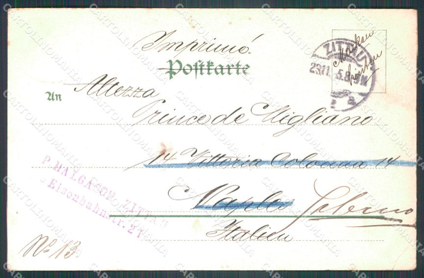 Deutschland Sachsen Oybin CORNER CREASED AK ansichtskarten XC7959 – retro