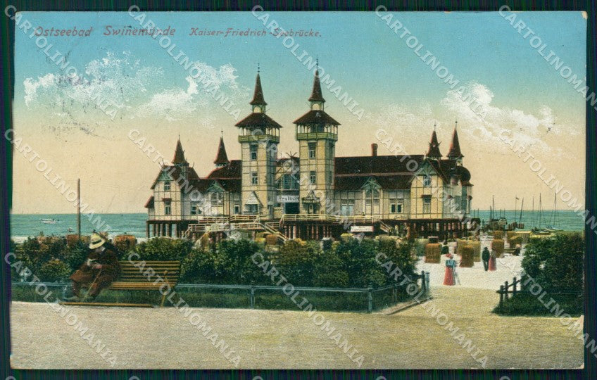Polen Swinoujscie Ostseebad Swinemunde Kaiser Friedrich AK ansichtskarten XC7963 – fronte
