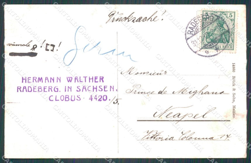 Deutschland Sachsen Radeberg Schloss Klippenstein AK ansichtskarten XC8007 – retro