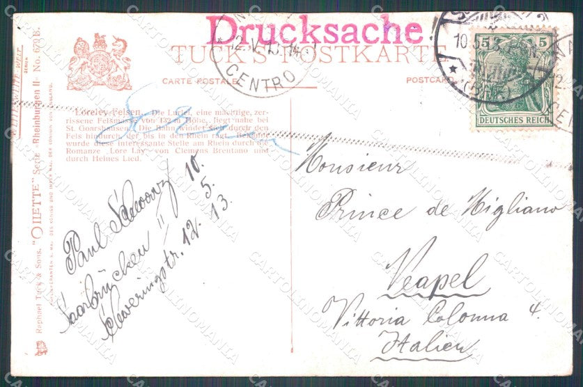 Deutschland Saarland Saarbrucken Loreley Raphael Tuck AK ansichtskarten XC8035 – retro
