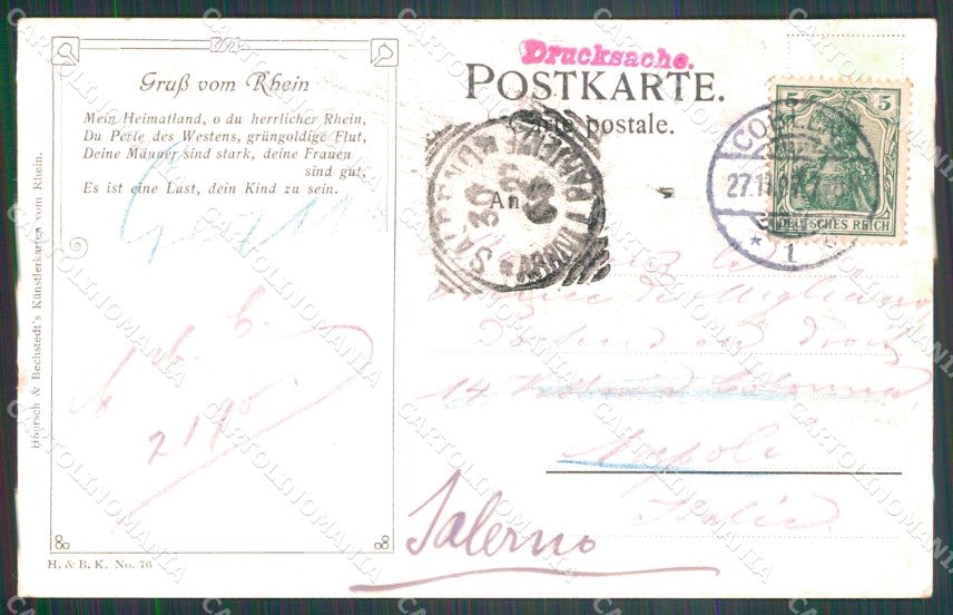 Deutschland Rheinland Pfalz Braubach Marksburg AK ansichtskarten XC8042 – retro