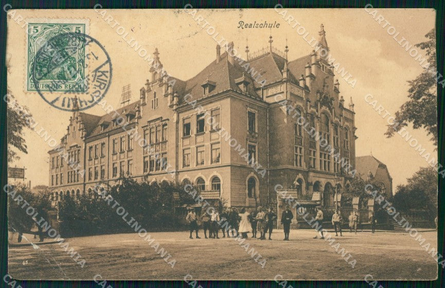 Deutschland Sachsen Bautzen Kirschau Realschule CREASED AK ansichtskarten XC8043 – fronte