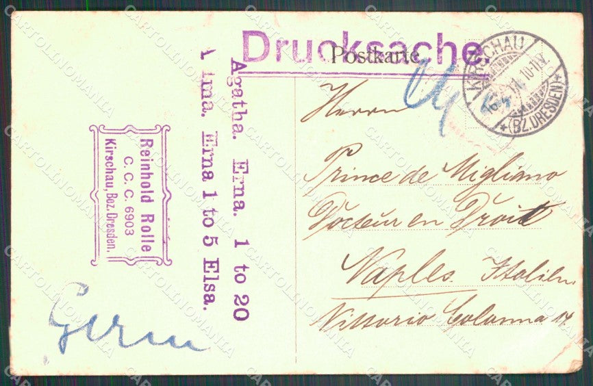 Deutschland Sachsen Bautzen Kirschau Realschule CREASED AK ansichtskarten XC8043 – retro