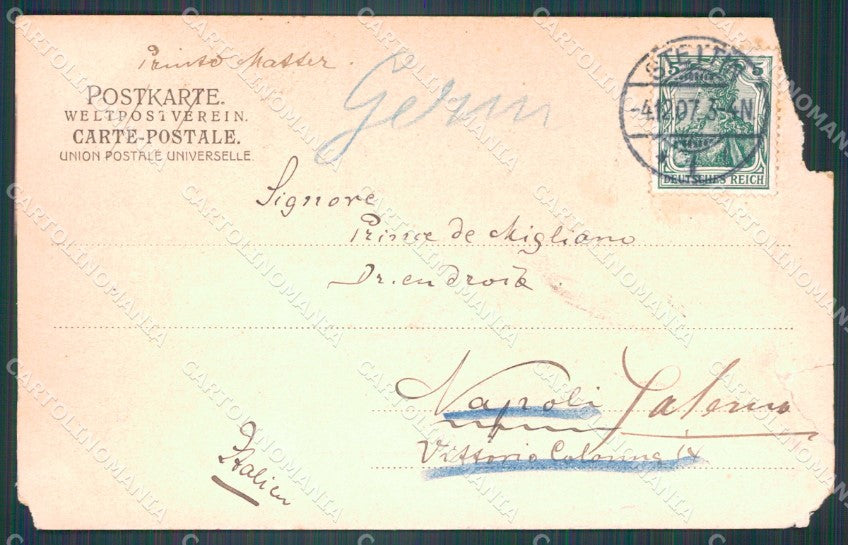 Polen Szczecin Stettin Feierabend im Freihafen TEARED AK ansichtskarten XC8059 – retro
