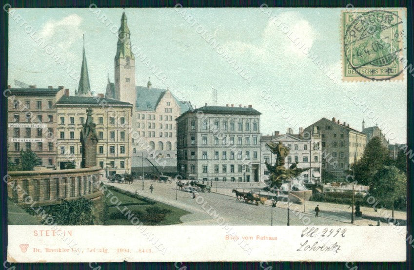 Polen Szczecin Stettin Blick vom Rathaus AK ansichtskarten XC8062 – fronte