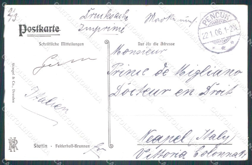 Polen Szczecin Stettin Felderhoff Brunnen AK ansichtskarten XC8065 – retro