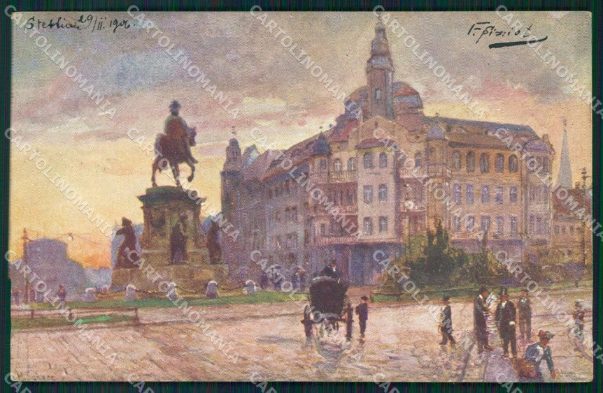 Polen Szczecin Stettin Ecke Parade und Konigsplatz AK ansichtskarten XC8071 – fronte