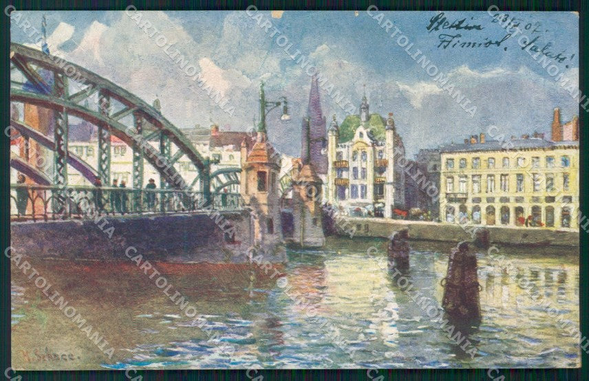 Polen Szczecin Stettin Hansabrucke AK ansichtskarten XC8073 – fronte