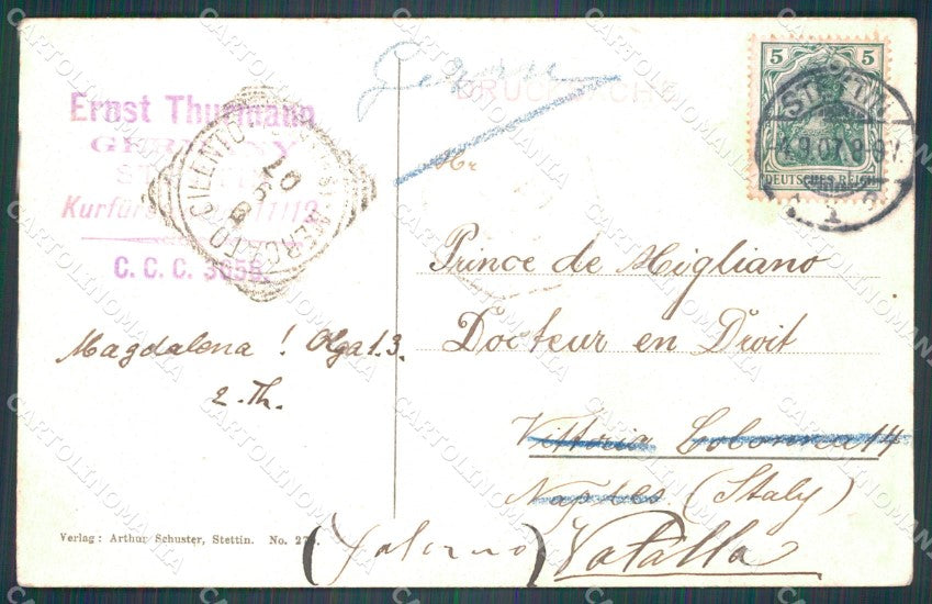 Polen Szczecin Stettin Jakobi Kirche Orgelchor Organo AK ansichtskarten XC8077 – retro