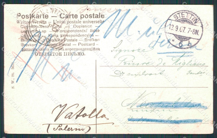 Polen Szczecin Stettin Rundfahrt per Motorboot AK ansichtskarten XC8080 – retro