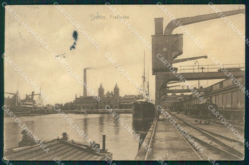 Polen Szczecin Stettin Freihafen AK ansichtskarten XC8090 – fronte