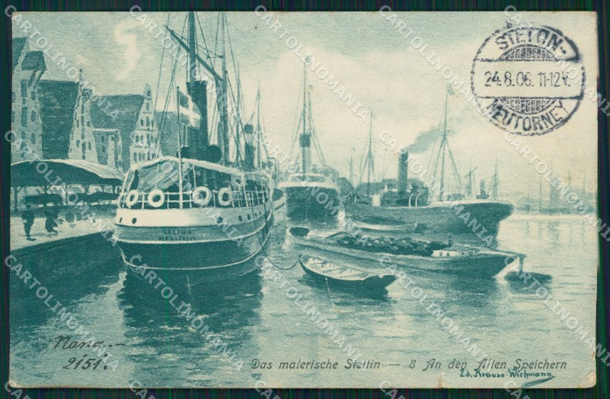 Polen Szczecin Stettin Wichmann TEAR AK ansichtskarten XC8097 – fronte