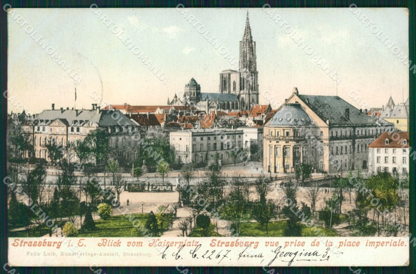 France Alsace Strassburg Strasbourg Kaiserplatz AK ansichtskarten XC8102 – fronte
