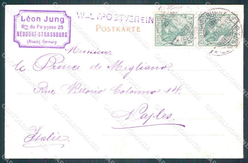 France Alsace Strassburg Nikolausstaden Drachenschule AK ansichtskarten XC8104 – retro