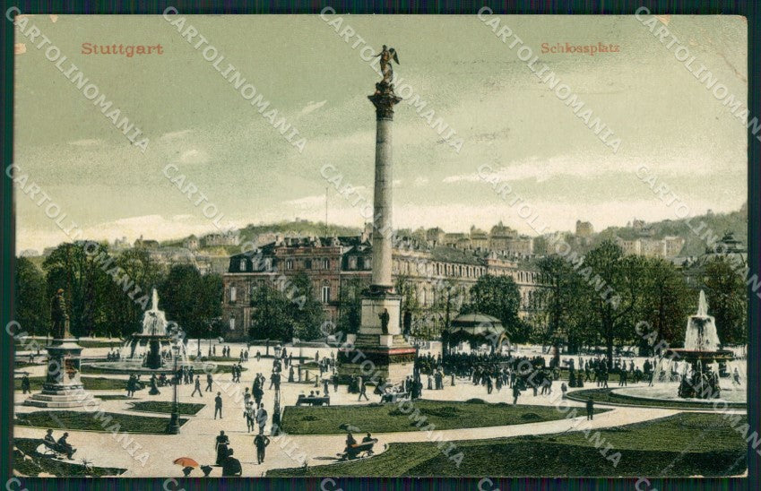 Deutschland Baden Wurttemberg Stuttgart CORNER CREASED AK ansichtskarten XC8122 – fronte