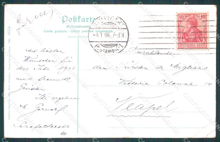 Deutschland Baden Wurttemberg Stuttgart CORNER CREASED AK ansichtskarten XC8122 – retro