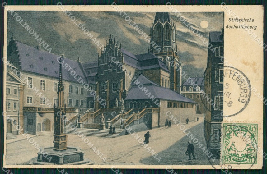 Deutschland Bayern Aschaffenburg Stiftskirche AK ansichtskarten XC8137 – fronte