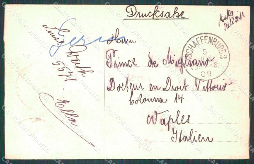 Deutschland Bayern Aschaffenburg Stiftskirche AK ansichtskarten XC8137 – retro