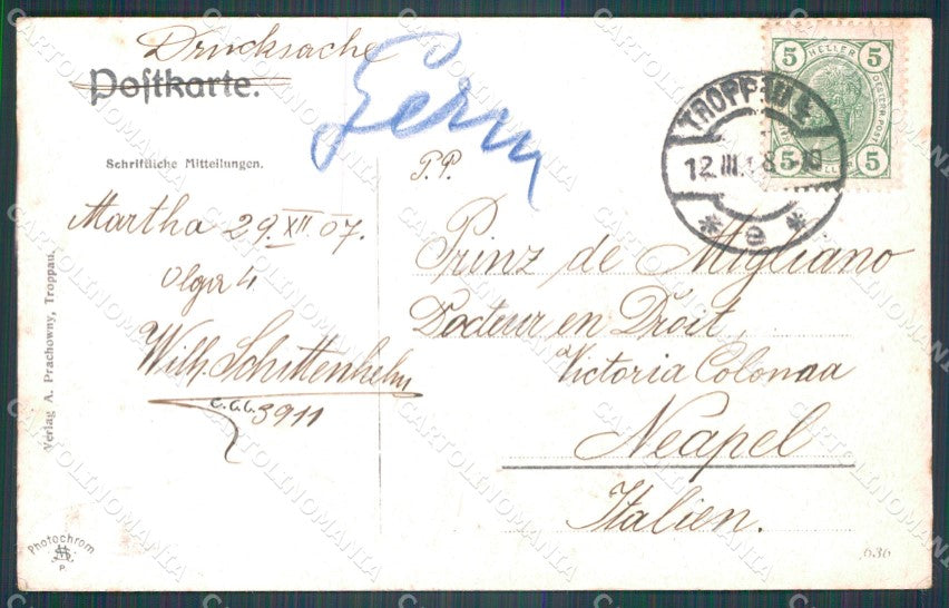 Czech Republic Opava Troppau Schloss Gratz AK ansichtskarten XC8153 – retro