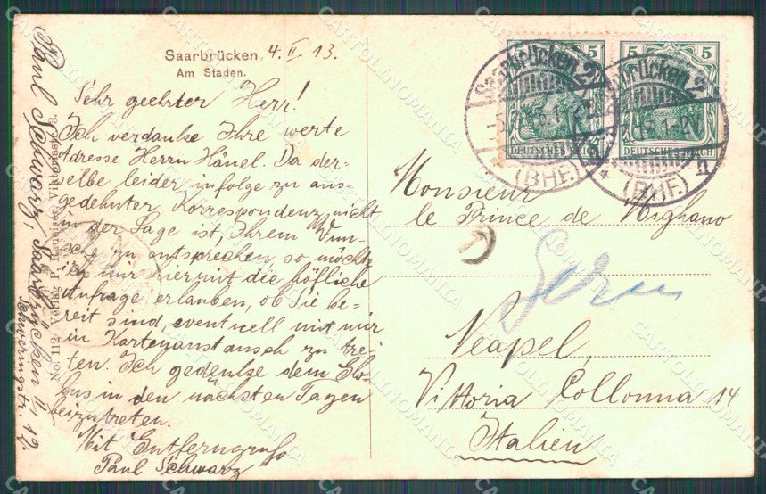 Deutschland Saarland Saarbrucken Canottaggio am Staden AK ansichtskarten XC8163 – retro