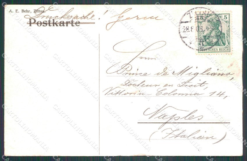 Deutschland Sachsen Zittau Topfer CORNER CREASED AK ansichtskarten XC8166 – retro