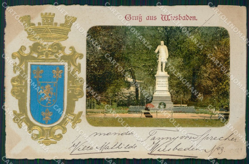 Deutschland Hessen Wiesbaden Relief AK ansichtskarten XC8172 – fronte