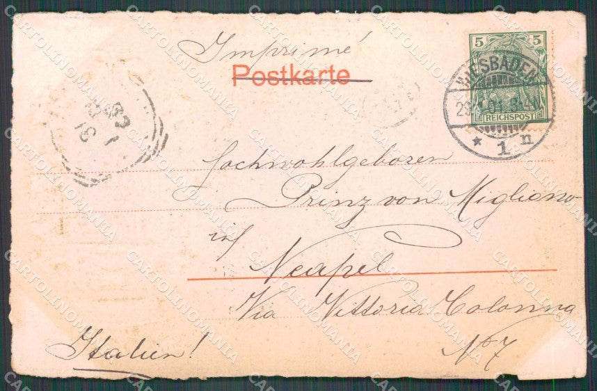 Deutschland Hessen Wiesbaden Relief AK ansichtskarten XC8172 – retro