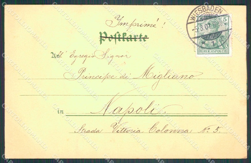 Deutschland Hessen Wiesbaden Koohbrunnen AK ansichtskarten XC8173 – retro