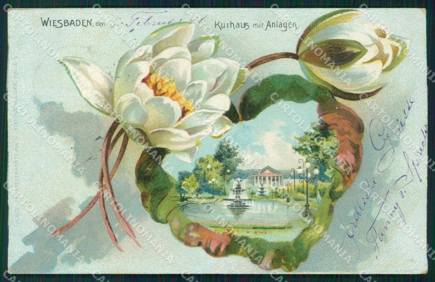 Deutschland Hessen Wiesbaden Kurhaus mit Anlagen AK ansichtskarten XC8174 – fronte