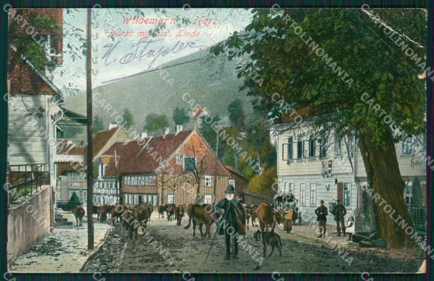 Deutschland Niedersachsen Wildemann Harz CORNER CREASED AK ansichtskarten XC8185 – fronte