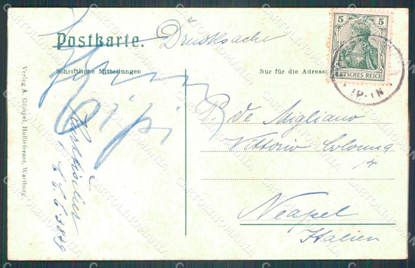 Deutschland Thuringen Wartburg Vorhof AK ansichtskarten XC8187 – retro