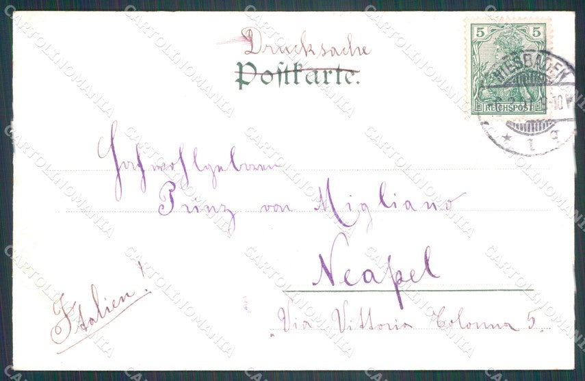 Deutschland Hessen Wiesbaden Blick auf Rhein AK ansichtskarten XC8197 – retro