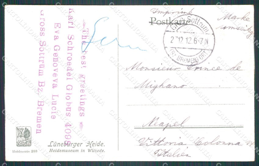 Deutschland Niedersachsen Wilsede Luneburger Heide AK ansichtskarten XC8200 – retro