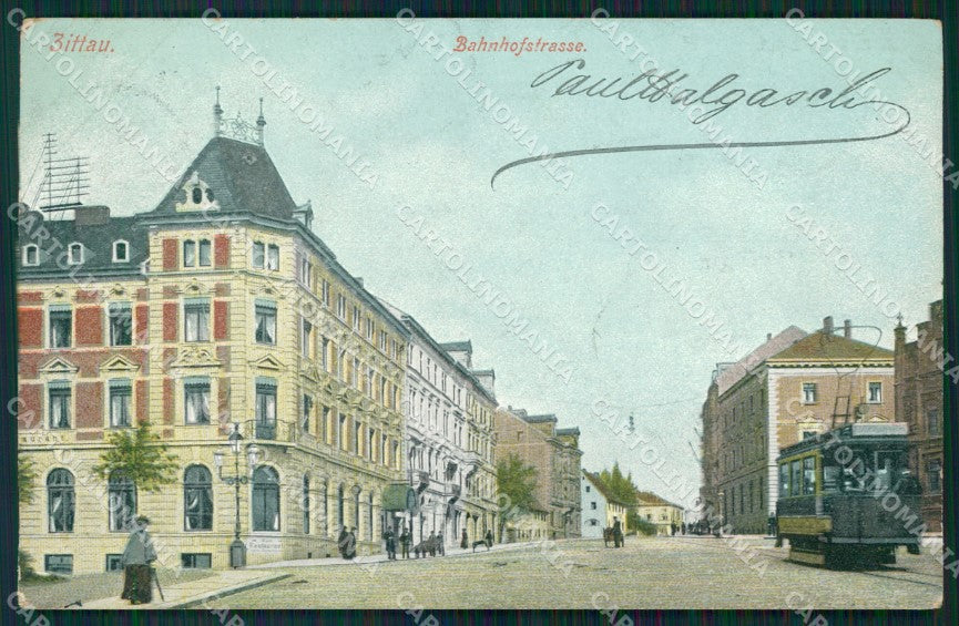 Deutschland Sachsen Zittau Bahnhofstrasse AK ansichtskarten XC8215 – fronte