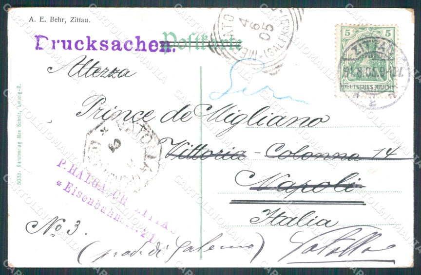 Deutschland Sachsen Zittau Bahnhofstrasse AK ansichtskarten XC8215 – retro