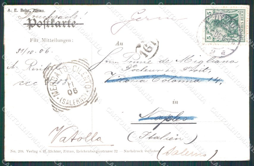 Deutschland Sachsen Zittau Brucke im Schillerpark AK ansichtskarten XC8225 – retro