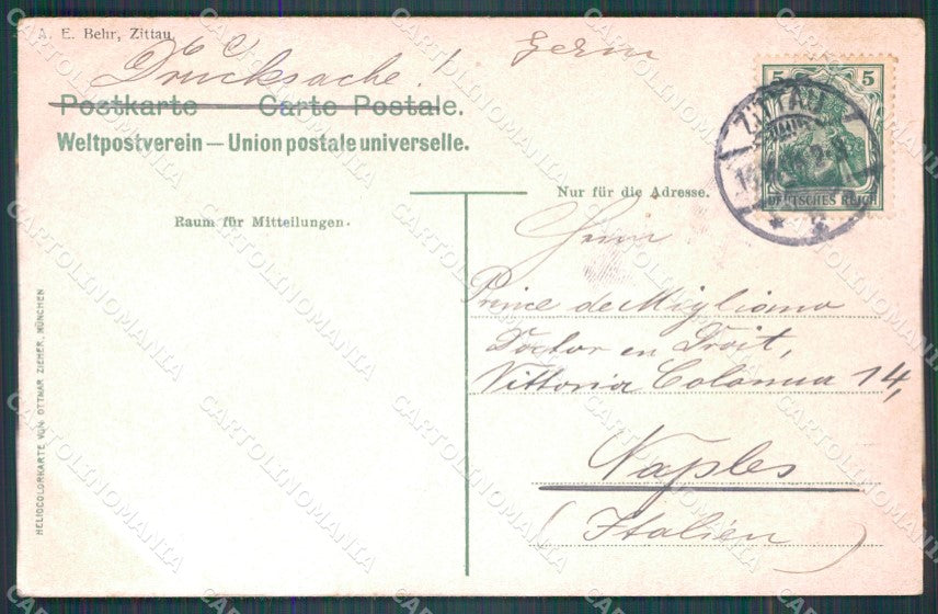 Deutschland Sachsen Zittau Marktplaz CREASE AK ansichtskarten XC8233 – retro