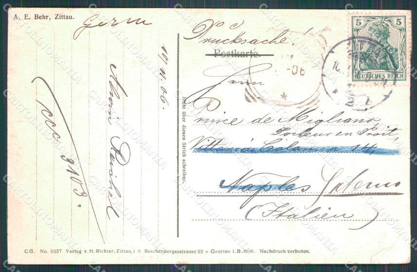 Deutschland Sachsen Zittau CORNER CREASED AK ansichtskarten XC8236 – retro