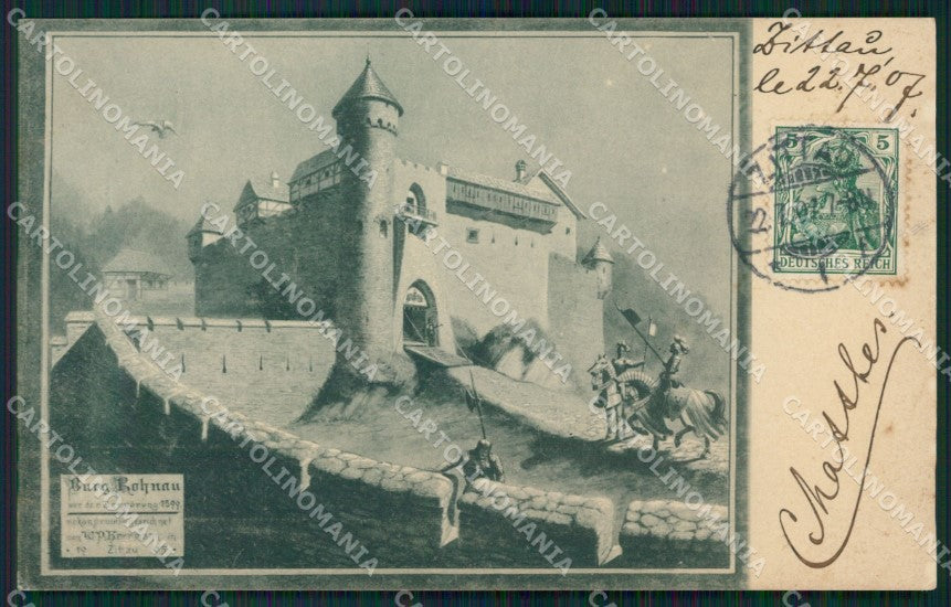 Deutschland Sachsen Zittau Burg Rohnau AK ansichtskarten XC8242 – fronte